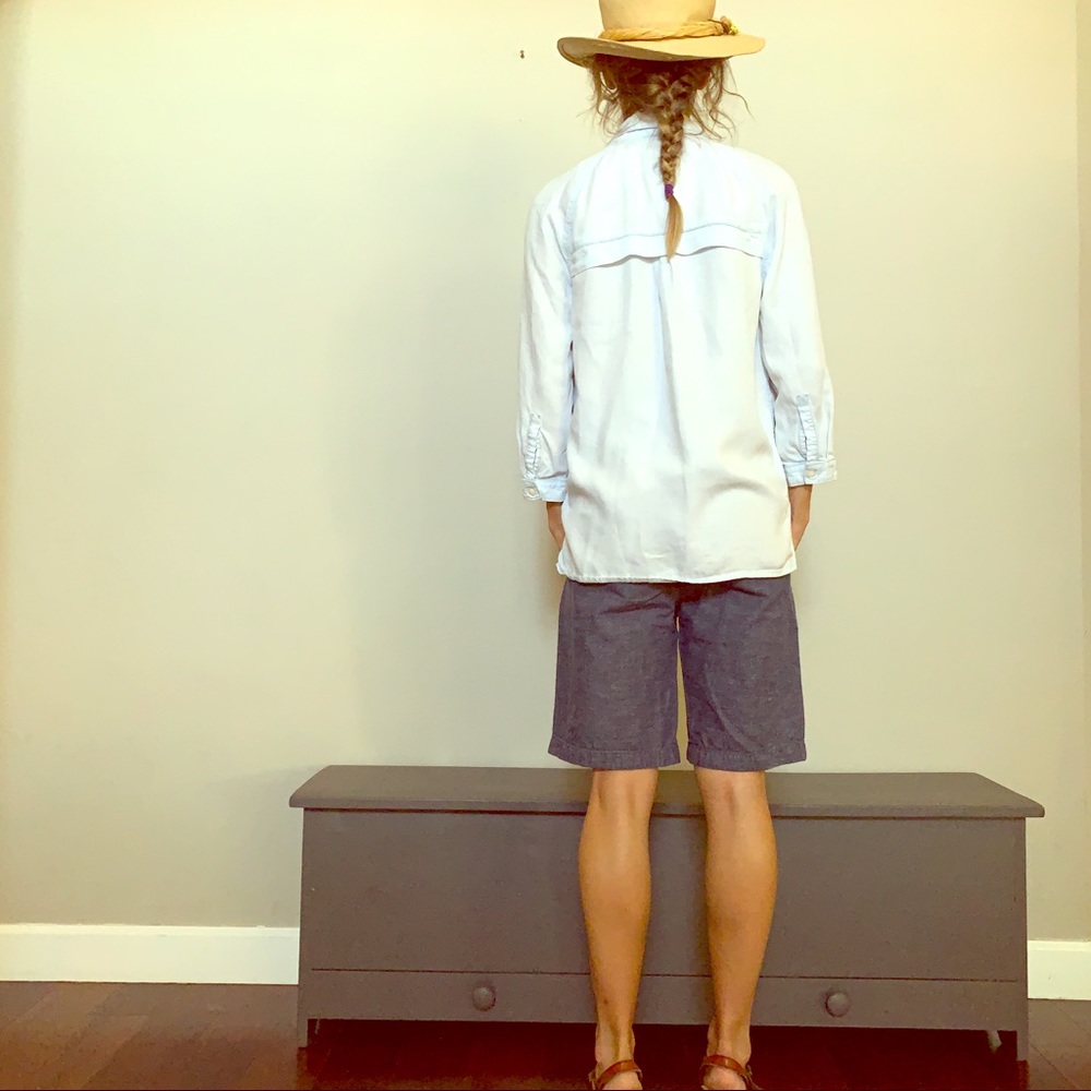 7 For All Mankind Light Blue Button Down Shirt